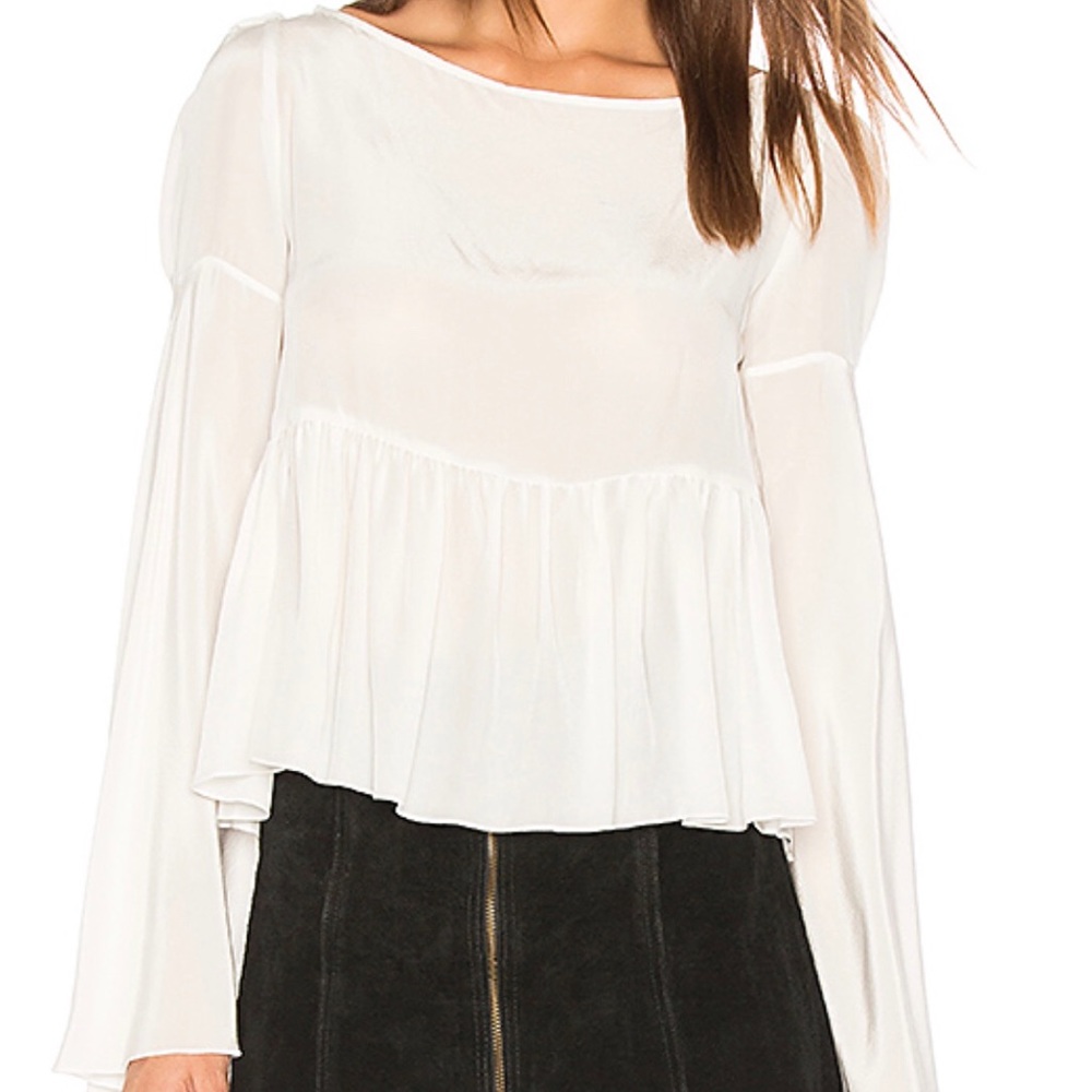 Stone Cold Fox White Newman Blouse